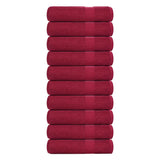 Bath Towels "FROGN" 10 pcs Bordeaux 100x150 cm 360 gsm 136742