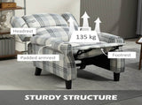 160&deg Reclining Armchair, with Footrest - Grey T3398P344476