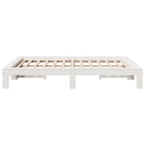 Bed Frame without Mattress White 140x200 cm Solid Wood Pine 3308739