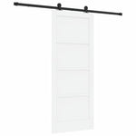 Sliding Door Manual ORKDAL White and black 83 x 202 cm 3333477