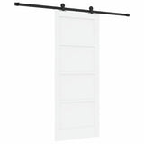 Sliding Door ORKDAL White 83 x 202 cm Solid Pine Wood 3333477