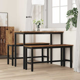 Dining Bench 2 pcs Old Wood 100 x 32.5 x 48.5 cm 873759
