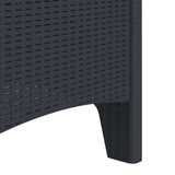Garden Chair 4 pcs Anthracite 53 x 49 x 85 cm Polypropylene 847471