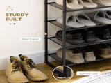 8-Tier Shoe Rack, Shoe Storage Organizer with Mesh Shelves, Free Standing Shoe Shelf Stand for 21-24 T3398P344399
