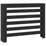 ZNTS Radiator Cover Black 104x20x82 cm Engineered Wood 852691