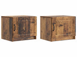 Bedside Cabinet 2 pcs Old Wood 43 x 34.5 x 47 cm 895732