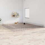 60-Panel Pet Cage with Door Black 35x35 cm Steel 3114030