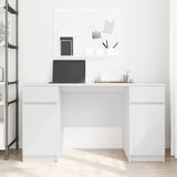 Desk with Drawer White 140 x 49 x 76 cm Engineered wood 3328507