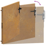 Garden Gate 100x100 cm Corten Steel 153263