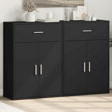 Sideboards 2 pcs Black 60x30x84 cm Engineered Wood 3276596