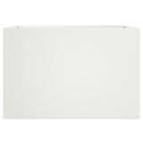 ZNTS Planter White 62x40x39 cm Steel 841596