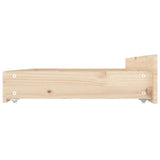 Bed Drawers 4 pcs Solid Wood Pine 814999