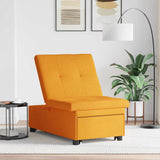 Sofa Bed Dark Yellow 194 x 50 x 82 cm Plywood 42008590