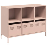 Sideboard Pink 101.5x39x73.5 cm Cold-rolled Steel 851365
