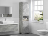 Bathroom Cabinet Set TULUM Concrete Grey 37 x 31.5 x 203 cm 880354