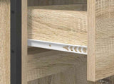 Bathroom Cabinet Sonoma 40 x 30 x 180 cm Engineered Wood 886493
