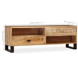 TV Cabinet Solid Mango Wood 120x30x40 cm 244940