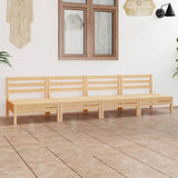 4 Piece Garden Lounge Set Solid Pinewood 3082482