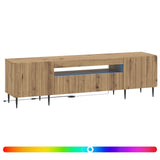 LED TV Cabinet Artisan Oak Engineered Wood 896474