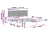 Bed Frame with Storage and Headboard Sonoma Oak 120 x 200 cm 3414039