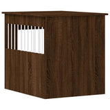 Dog Crate Furniture Brown Oak 64.5x80x71 cm Engineered Wood 838336