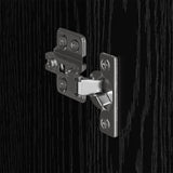 Warderobe with Door Black Oak 50 x 50 x 200 cm Engineered Wood 3403016