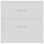 ZNTS Bedside Cabinets 2 pcs White 40x30x40 cm Engineered Wood 801036