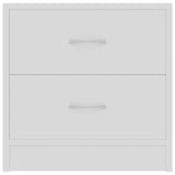 ZNTS Bedside Cabinets 2 pcs White 40x30x40 cm Engineered Wood 801036