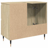 Bathroom Sink Cabinet Sonoma Oak 65x33x60 cm Engineered Wood 849676