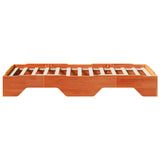 Bed Frame No Mattress Stackable Wax Brown 90x190 cm Single Solid Wood 859210