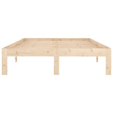 Bed Frame without Mattress Solid Wood Pine 120x200cm 810360