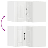 Wall Corner Cabinet LUCCA White 57 x 57 x 40 cm Engineered Wood 884955