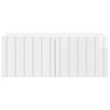 Wall-Mounted TV Cabinet High Gloss White 78.5 x 41 x 30 cm 898349