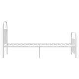 Metal Bed Frame without Mattress with Footboard White 80x200cm 353693
