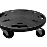 Plant Trolleys with Wheels 5 pcs Diameter 40 cm Black 275 kg 3143920