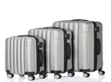 3 Pcs Suitcase Lightweight ABS Carry-on Hand Luggage 4 Spinner Wheels Trolley Case 39703838