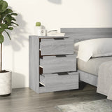 Bedside Cabinets 2 pcs Grey Sonoma 40x36x65 cm 817054