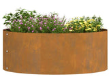 Planter Ring 5 pcs Brown 40 x 40 x 20 cm Weathering Steel 873619