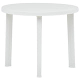 Garden Table White 89 cm Plastic 48805