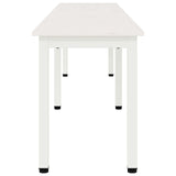 Bench White 200 x 35 x 45 cm Solid Pine Wood 892778