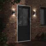 Outdoor Wall Lights 2pcs Black Stainless Steel 4006337