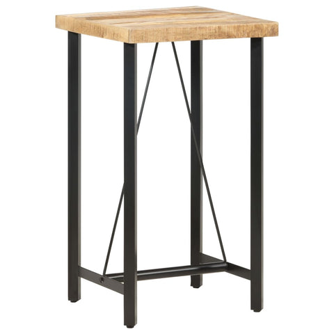 ZNTS Bar Table 60x60x107 cm Rough Mango Wood 286610