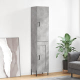 Highboard Concrete Grey 34.5x34x180 cm Engineered Wood 3199117
