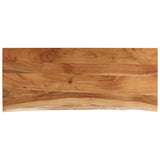Table Top 100x40x3.8 cm Rectangular Solid Wood Acacia Live Edge 370300
