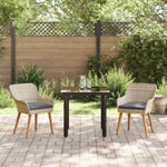 Dining Set Light grey Poly rattan 3261712