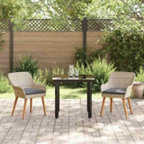 Dining Set Light grey Poly rattan 3261712