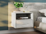 Wall-mounted Bedside Cabinets 2 pcs Concrete Grey 811016