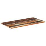 ZNTS Rectangular Table Top 60x120 cm 25-27 mm Solid Reclaimed Wood 286057