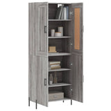 Highboard Grey Sonoma 69.5x34x180 cm Engineered Wood 3199567