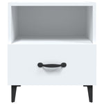 Bedside Cabinets 2 pcs White Engineered Wood 812025